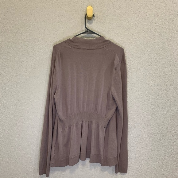 Faded Glory Grey Mauve Cardigan - Picture 2 of 6